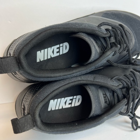 Nike Womens Air Max Thea ID Custom Triple Black 812062-994 Size 10M No orig box - Picture 3 of 13